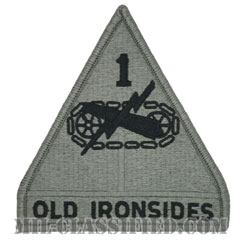 第1機甲師団（1st Armored Division）[UCP（ACU）/メロウエッジ/ベルクロ付パッチ]画像