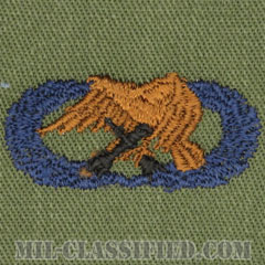 整備・弾薬章 (ベーシック)（Maintenance and Munitions Badge, Basic）[サブデュード/ブルー刺繍/パッチ]の画像