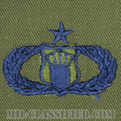航空交通管制章 (シニア)（Air Traffic Control Badge, Senior）[サブデュード/ブルー刺繍/パッチ]画像