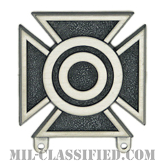 射撃技術章 (シャープシューター)（Marksmanship Badge, Sharpshooter）[カラー/燻し銀/バッジ]の画像
