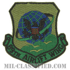 第89空輸航空団（89th Airlift Wing）[サブデュード/カットエッジ/パッチ]画像