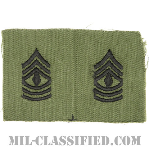 先任曹長（First Sergeant (1SG)）[サブデュード/1960s/コットン100％/パッチ/ペア（2枚1組）]の画像