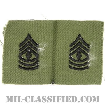 先任曹長（First Sergeant (1SG)）[サブデュード/1960s/コットン100％/パッチ/ペア（2枚1組）]画像
