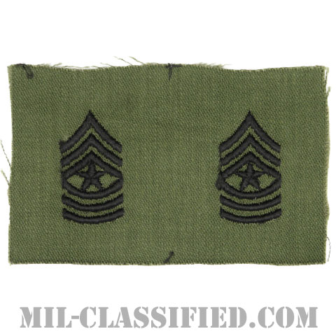 上級曹長（Sergeant Major (SGM)）[サブデュード/1960s/コットン100％/パッチ/ペア（2枚1組）]画像