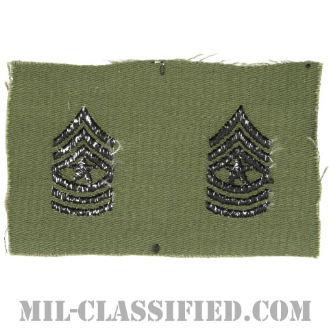 上級曹長（Sergeant Major (SGM)）[サブデュード/1960s/コットン100％/パッチ/ペア（2枚1組）]画像