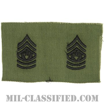 最先任上級曹長（Command Sergeant Major (CSM)）[サブデュード/1960s/コットン100％/パッチ/ペア（2枚1組）]画像