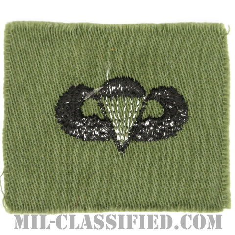 空挺章 (ベーシック)（Parachutist Badge, Basic）[サブデュード/1960s/コットン100％/パッチ]画像