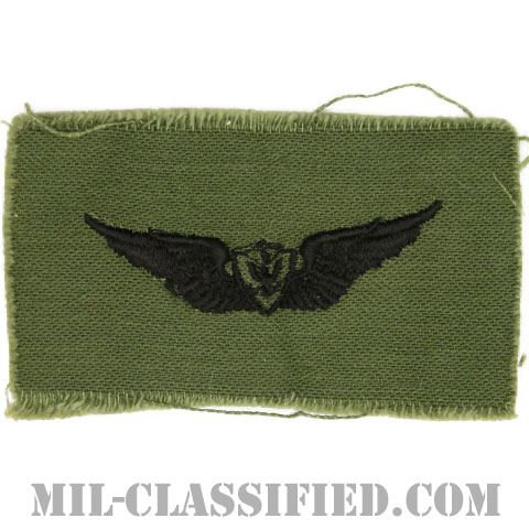 航空機搭乗員章 (ベーシック・エアクルー)（Army Aviation Badge (Aircrew), Basic）[サブデュード/1960s/コットン100％/パッチ]の画像