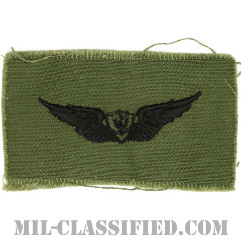 航空機搭乗員章 (ベーシック・エアクルー)（Army Aviation Badge (Aircrew), Basic）[サブデュード/1960s/コットン100％/パッチ]画像