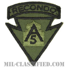 第5軍リコンドースクール（5th Army Recondo School）[サブデュード/カットエッジ/パッチ/中古1点物]の画像