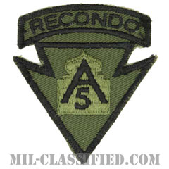 第5軍リコンドースクール（5th Army Recondo School）[サブデュード/カットエッジ/パッチ/中古1点物]画像