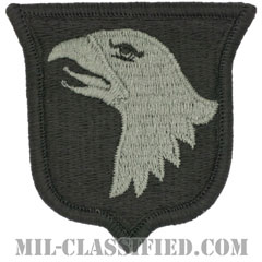 第101空挺師団（101st Airborne Division）[UCP（ACU）/メロウエッジ/ベルクロ付パッチ]の画像