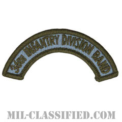 第36歩兵師団音楽隊タブ（36th Infantry Division Band Tab）[カラー/メロウエッジ/パッチ]の画像