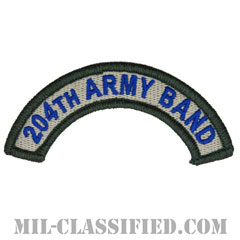 第204音楽隊タブ（204th Army Band Tab）[カラー/メロウエッジ/パッチ]画像