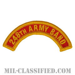 第248音楽隊タブ（248th Army Band Tab）[カラー/メロウエッジ/パッチ]画像