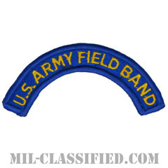 野戦音楽隊タブ（U.S. ARMY Field Band Tab）[カラー/メロウエッジ/パッチ]の画像