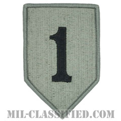 第1歩兵師団（1st Infantry Division）[UCP（ACU）/メロウエッジ/ベルクロ付パッチ]画像