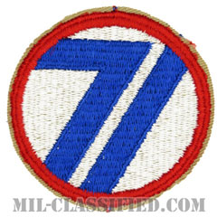 第71歩兵師団（71st Infantry Division）[カラー/カットエッジ/パッチ]画像