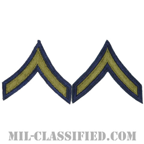 一等兵（Private First Class (PFC)）[カットエッジ/階級章（1951-1959）/パッチ/ペア（2枚1組）]の画像