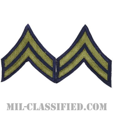 伍長（Corporal (CPL)）[カットエッジ/階級章（1951-1959）/パッチ/ペア（2枚1組）]画像
