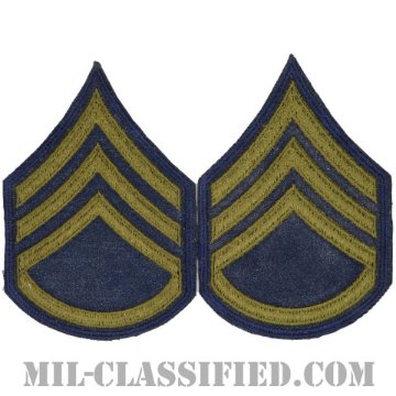 軍曹（Sergeant (SGT)）[カットエッジ/階級章（1951-1959）/パッチ/ペア（2枚1組）]画像