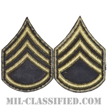 軍曹（Sergeant (SGT)）[カットエッジ/階級章（1951-1959）/パッチ/ペア（2枚1組）]画像