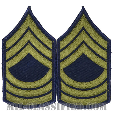 曹長（Master Sergeant (MSG)）[カットエッジ/階級章（1951-1959）/パッチ/ペア（2枚1組）]の画像