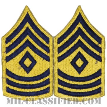 先任曹長 (戦闘員)（First Sergeant (1SG) Combat）[カットエッジ/階級章（1948-1951）/パッチ/ペア（2枚1組）]画像