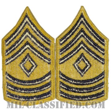 先任曹長 (戦闘員)（First Sergeant (1SG) Combat）[カットエッジ/階級章（1948-1951）/パッチ/ペア（2枚1組）]画像