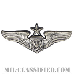 航空機搭乗員章 (将校用シニア・エアクルー)（Air Force Officer Senior Aircrew Badge）[カラー/燻し銀/バッジ]画像