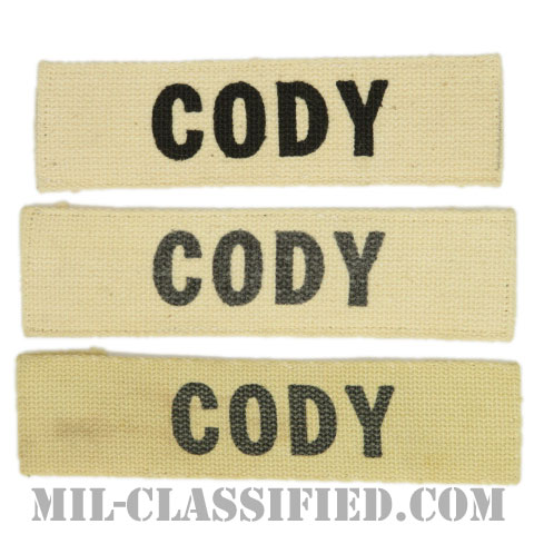 CODY[カラー/プリント/ネームテープ/パッチ/中古1点物（3枚セット）]の画像