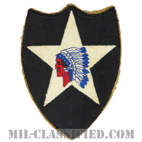第2歩兵師団（2nd Infantry Division）[カラー/カットエッジ/パッチ/中古1点物]の画像