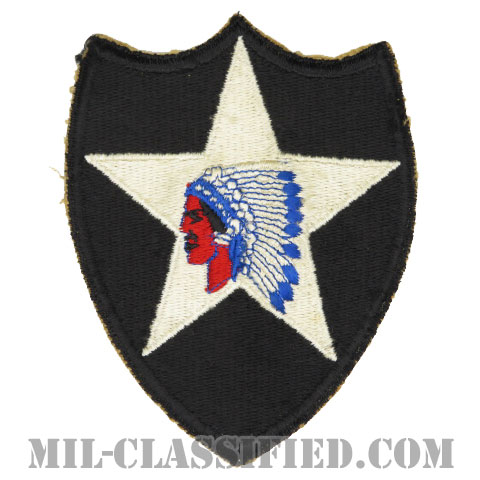 第2歩兵師団（2nd Infantry Division）[カラー/カットエッジ/パッチ/中古1点物]の画像