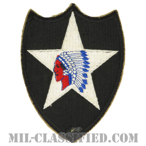 第2歩兵師団（2nd Infantry Division）[カラー/カットエッジ/パッチ/中古1点物]の画像