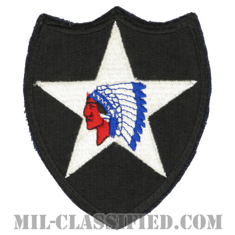 第2歩兵師団（2nd Infantry Division）[カラー/カットエッジ/パッチ/中古1点物]の画像