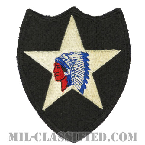 第2歩兵師団（2nd Infantry Division）[カラー/カットエッジ/パッチ/中古1点物]の画像