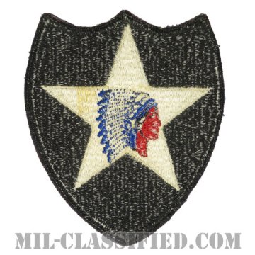 第2歩兵師団（2nd Infantry Division）[カラー/カットエッジ/パッチ/中古1点物]画像