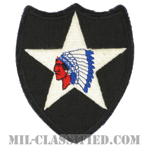 第2歩兵師団（2nd Infantry Division）[カラー/カットエッジ/パッチ/中古1点物]の画像