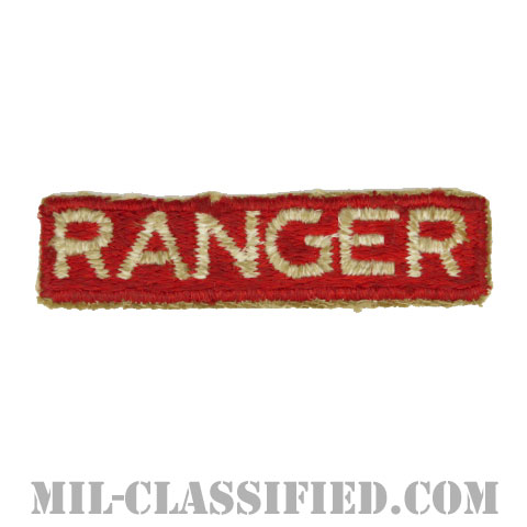 レンジャータブ (第2軍用)（Ranger Tab, 2nd Army）[カラー/カットエッジ/パッチ/中古1点物]の画像