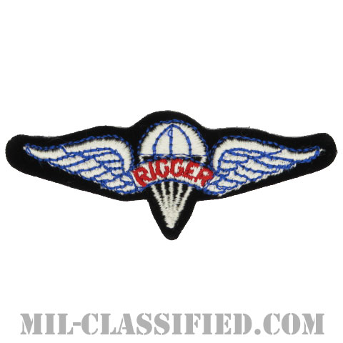 パラシュート整備士 (パラシュートリガー)（Parachute Rigger Badge）[カラー/カットエッジ/パッチ]の画像
