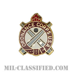 兵器連隊（Ordnance Regimental Corps）[カラー/クレスト（Crest・DUI・DI）バッジ]画像