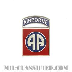 第82空挺師団（82nd Airborne Division）[カラー/クレスト（Crest・DUI・DI）バッジ]の画像