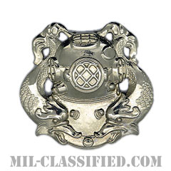 潜水員章 (1級)（Diver Badge, First Class）[カラー/鏡面仕上げ/バッジ]の画像