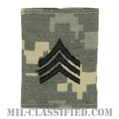 軍曹（Sergeant (SGT)）[UCP（ACU）/ゴアテックスパーカー用スライドオン階級章]の画像
