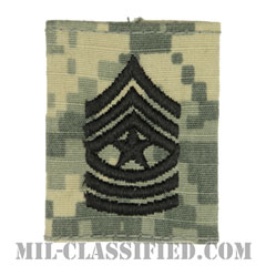 上級曹長（Sergeant Major (SGM)）[UCP（ACU）/ゴアテックスパーカー用スライドオン階級章]画像