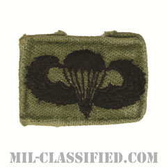 空挺章 (ベーシック)（Parachutist Badge, Basic）[サブデュード/1960s/コットン100％/パッチ/中古1点物]の画像