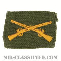 歩兵科章（Infantry Branch Insignia）[カラー/兵科章/パッチ/中古1点物]の画像