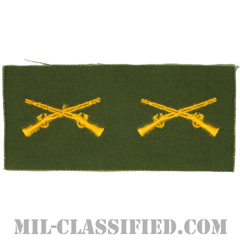 歩兵科章（Infantry Branch Insignia）[カラー/兵科章/パッチ/ペア（2枚1組）]の画像