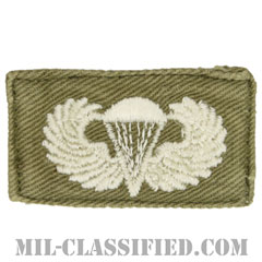 空挺章 (ベーシック)（Parachutist Badge, Basic）[カラー/パッチ/中古1点物]の画像