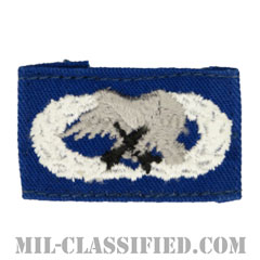 整備・弾薬章 (ベーシック)（Maintenance and Munitions Badge, Basic）[カラー/空軍ブルー生地/パッチ/中古1点物]の画像